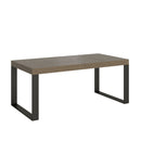 Tavolo Allungabile 120/380x90 cm Tecno Premium Tortora Gambe Antracite      