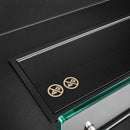 Camino a Bioetanolo da Incasso Trifacciale 120x30x50 cm Giove 3 Lati Aperti Struttura in Acciaio Nero