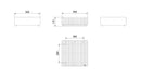 Braciere da Esterno a Legna in Acciaio 50x50x17,5 cm Flig Austin 50 Nero