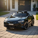Macchina Elettrica per Bambini 12V Licenza Ufficiale Audi RS E-Tron GT con Telecomando Nero