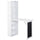 Scrivania da Ufficio Pieghevole con Libreria 98x51x153 cm  Bianca