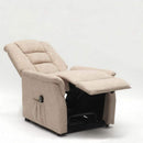 Poltrona Alzapersona Elettrica 1 Motore 80x86x107 cm in Tessuto Beige