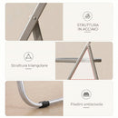 Set 4 Sedie Pieghevoli 47x48x75 cm in Acrilico Trasparenti Grigio      