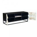 Mobile TV Stanford 140x46x56 h cm in Legno Marrone