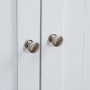 Mobile Lettiera per Gatti a 2 Ante con Divisorio Interno Regolabile 86x48x52 cm Bianco  