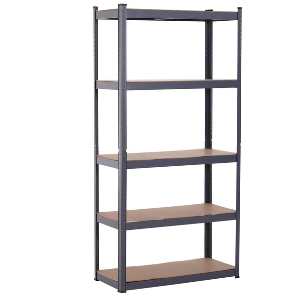 Scaffale per Carichi Pesanti in Metallo 5 Ripiani Regolabili 90,5x40x180 cm sconto