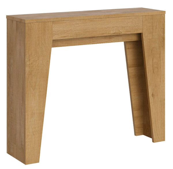 Consolle Allungabile 90x25/181 cm Pannelli in Nobilitato Narrow Quercia Natura prezzo