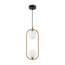 Lampada pendente Modern in Metallo Ring Ottone