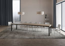  Tavolo Allungabile 140-400x90x77 cm Everyday Premium Tortora Gambe Antracite