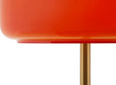 Lampada da Tavolo Oldy 30x16x53 cm in Ferro e Vetro Oro e Arancione      