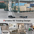 Carrello Portapacchi Pieghevole 40kg Maniglia Telescopica in Alluminio e Plastica Nero      