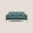 Divano 3 Posti 186x95x91 cm in Tessuto Petrolio