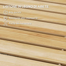 Passerella per Giardino Vialetto 120x38 cm in Legno di Abete Arrotolabile       