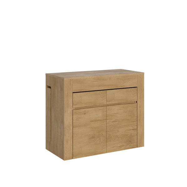 online Consolle Tavolo Allungabile 90-302x42x75 cm Evolve Quercia Natura con Panca Inferiore e Superiore