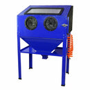 Cabina Sabbiatrice 138x89x56 cm 220L con Kit Accessori Blu