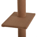 Albero Tiragraffi per Gatti in Legno 43x27x228-260 cm  Marrone