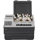 Frigorifero per Auto Barca Camper 42L con Compressore AC/DC 12V e 220V Portatile con Maniglia Grigio