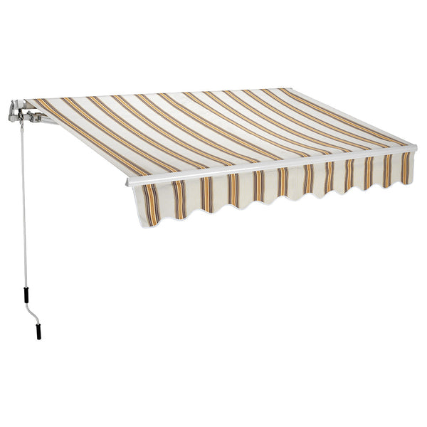online Tenda da Sole Barra Quadra 200x250 cm Tessuto in Poliestere Riga Beige