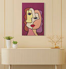 Stampa Dipinta Faces New 2 60x3x90 cm in Legno e Tessuto