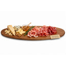 Vassoio Tagliere da Portata Ovale per Aperitivi 65x26 cm in Legno      