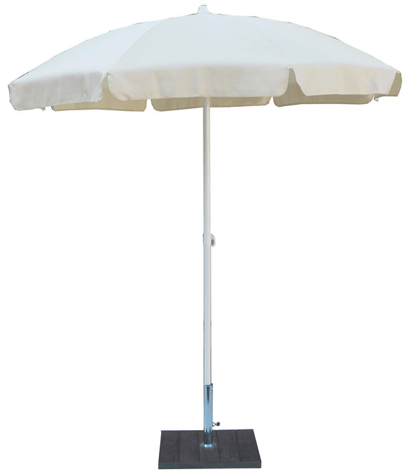 sconto Ombrellone da Giardino Ø2 m Palo Ø33 mm in Acciaio Maffei Novara Ecrù