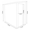 Casetta Box da Giardino Hause 111x191x194 h cm in Plastica Marrone