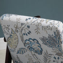 Poltrona Imbottita 68,5x78,5x75 cm in Legno e Cuscino Fantasia a Fiori 