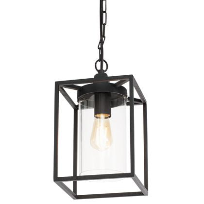 acquista Lampada a Sospensione da Esterno E27 in Alluminio Sovil Nero