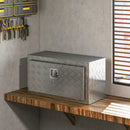 Cassetta degli Attrezzi Box Portautensili 76x35,5x40,6 cm Alluminio Argento      