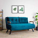 Divano letto matrimoniale pieghevole Sando verde petrolio