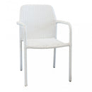 Poltrona Azore 56x59x82 h cm in Wicker Bianco