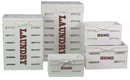 Set 5 Cesti Portabiancheria Collection Bianco/Marrone