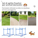 Set 4 Ostacoli 99x71x95 cm per Addestramento Cani
