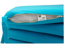 Set 2 Cuscini per Sedia da Giardino 45x45x5 cm in Dralon Allegro Turchese 