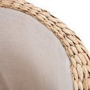 Pouf Contenitore Tondo Ø43x43 cm in Rattan Cachi