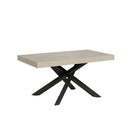 Tavolo Allungabile 160-420x90x77 cm Volantis Cashmere Telaio Antracite 