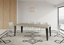  Tavolo Allungabile 140-400x90x77 cm Flame Premium Cashmere Telaio Antracite