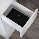 Scrivania da Ufficio ad Angolo Porta PC 114x120x74,6 cm in Legno  Bianca