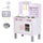 Cucina Giocattolo per Bambini 55x30x80 cm in Pino e MDF con Accessori  Rosa