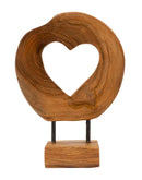 Scultura Hasi 20x10x28 cm in Teak Riciclato         