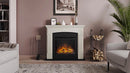 Camino Elettrico da Pavimento Effetto Fiamma 1500W Tagu Helmi Beige Chiaro