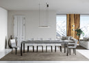  Tavolo Allungabile 180-440x90x77 cm Everyday Premium Cemento Gambe Antracite