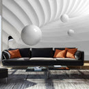 Fotomurale - Simmetria Bianca 300X210 cm Carta da Parato Erroi