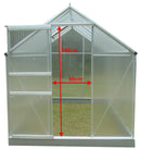Serra da Giardino 1,9x3,1 m in Alluminio e Policarbonato Alveolare 3,7mm Grigio 