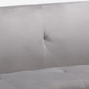 Divano Letto Clic Clac 172x75x73 cm in Tessuto Grigio