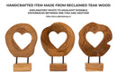 Scultura Hasi 20x10x28 cm in Teak Riciclato         