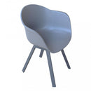 Poltrona Maui 63x55x79 h cm in Plastica Antracite