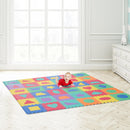 Tappeto Puzzle con Forme Geometriche 36 Tessere 31x31 cm Colorato 