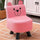 Sedia Poltrona per Bambini 30x30x45 cm Design Orsetto Morbido Rosa