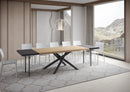 Tavolo Allungabile 200/300x90 cm Vindral Rovere Scortecciato Gambe Antracite      